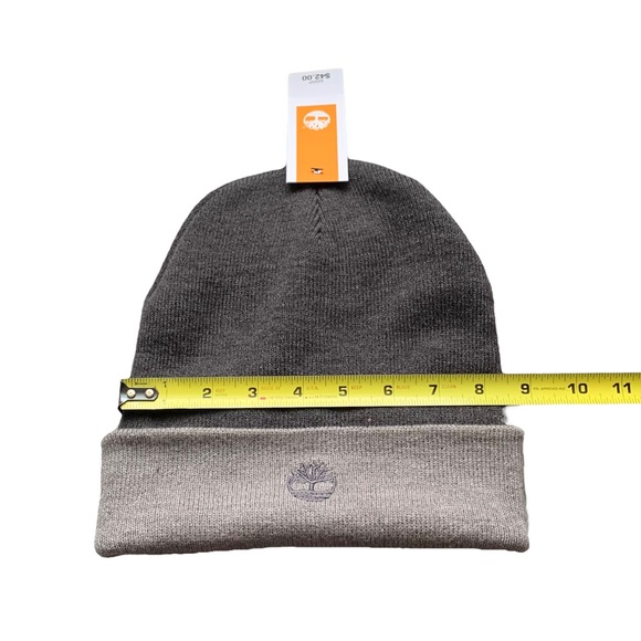Timberland Men’s Gray Combo Knit Beanie Hat New Nwt Size OS - Picture 10 of 11
